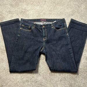Tommy Hilfiger Low rise dark wash straight leg jeans